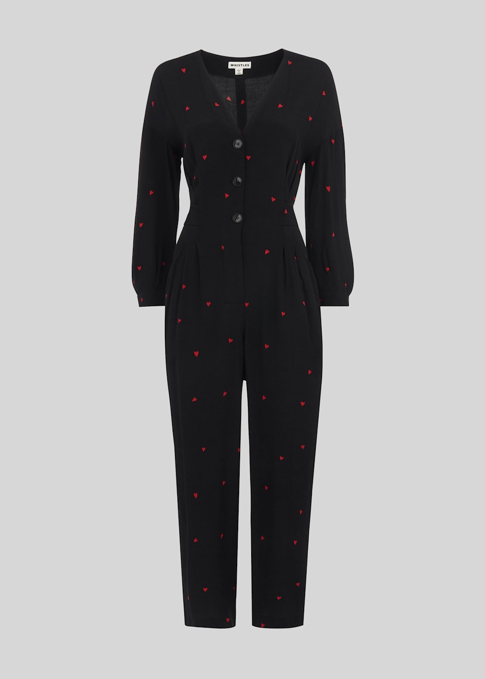 Heart print jumpsuit sale