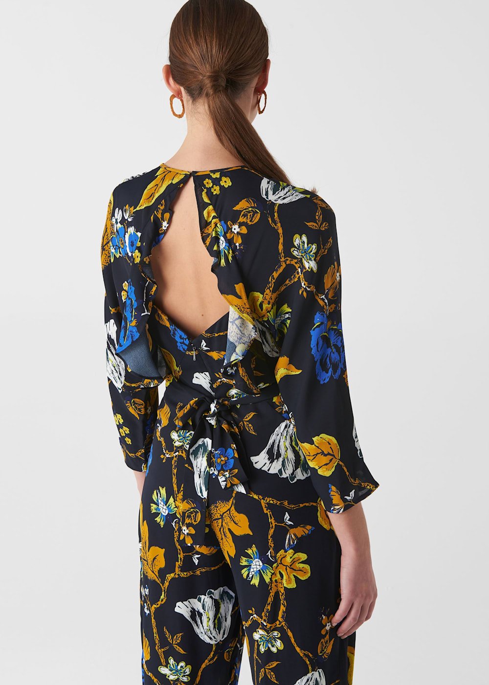 Scarf print jumpsuit deals