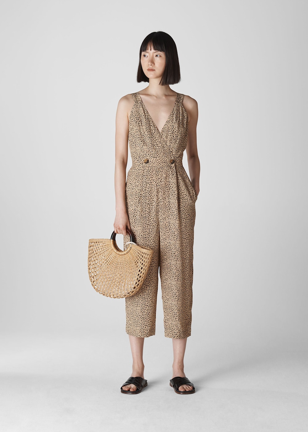 Mini Leopard Lara Jumpsuit WHISTLES Whistles UK