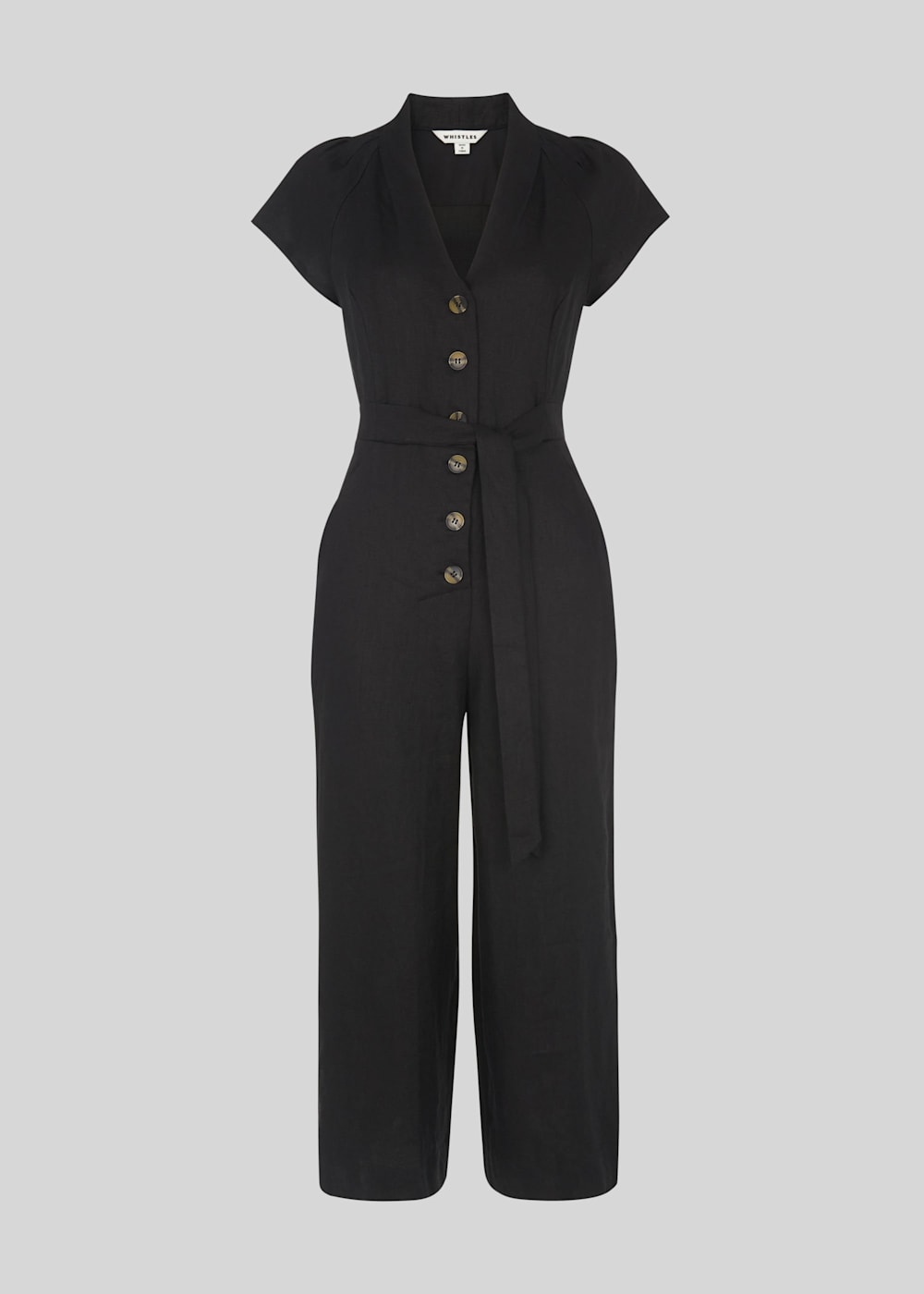 Linen button jumpsuit deals