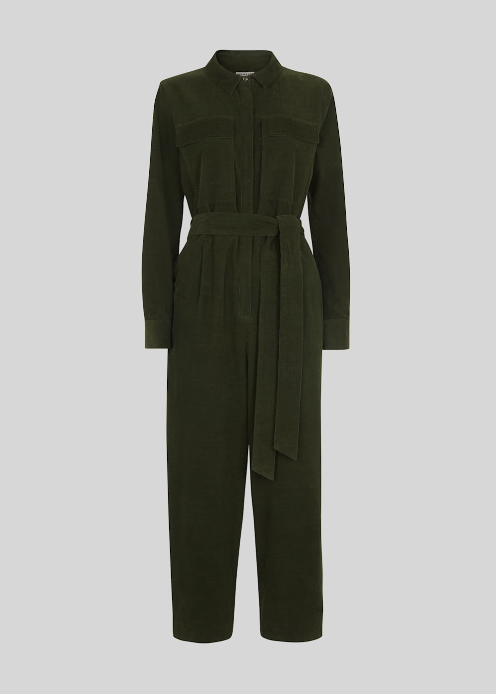 Cord utility jumpsuit top