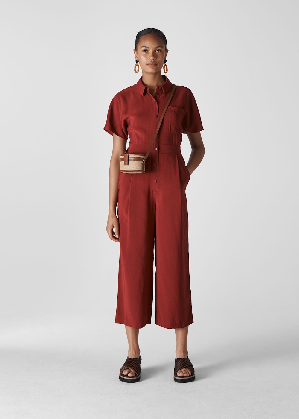 Red jumpsuit us discount