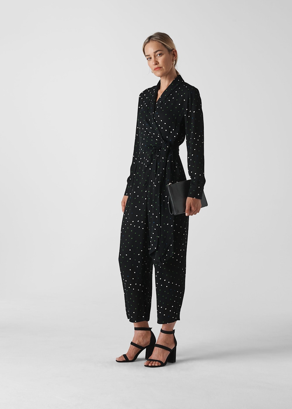 Black star jumpsuit cheap