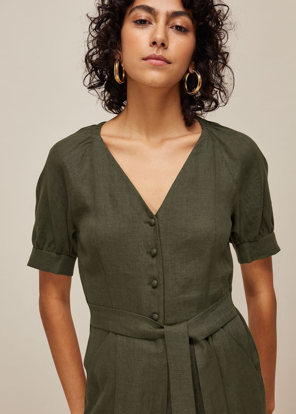 Whistles khaki jumpsuit deals