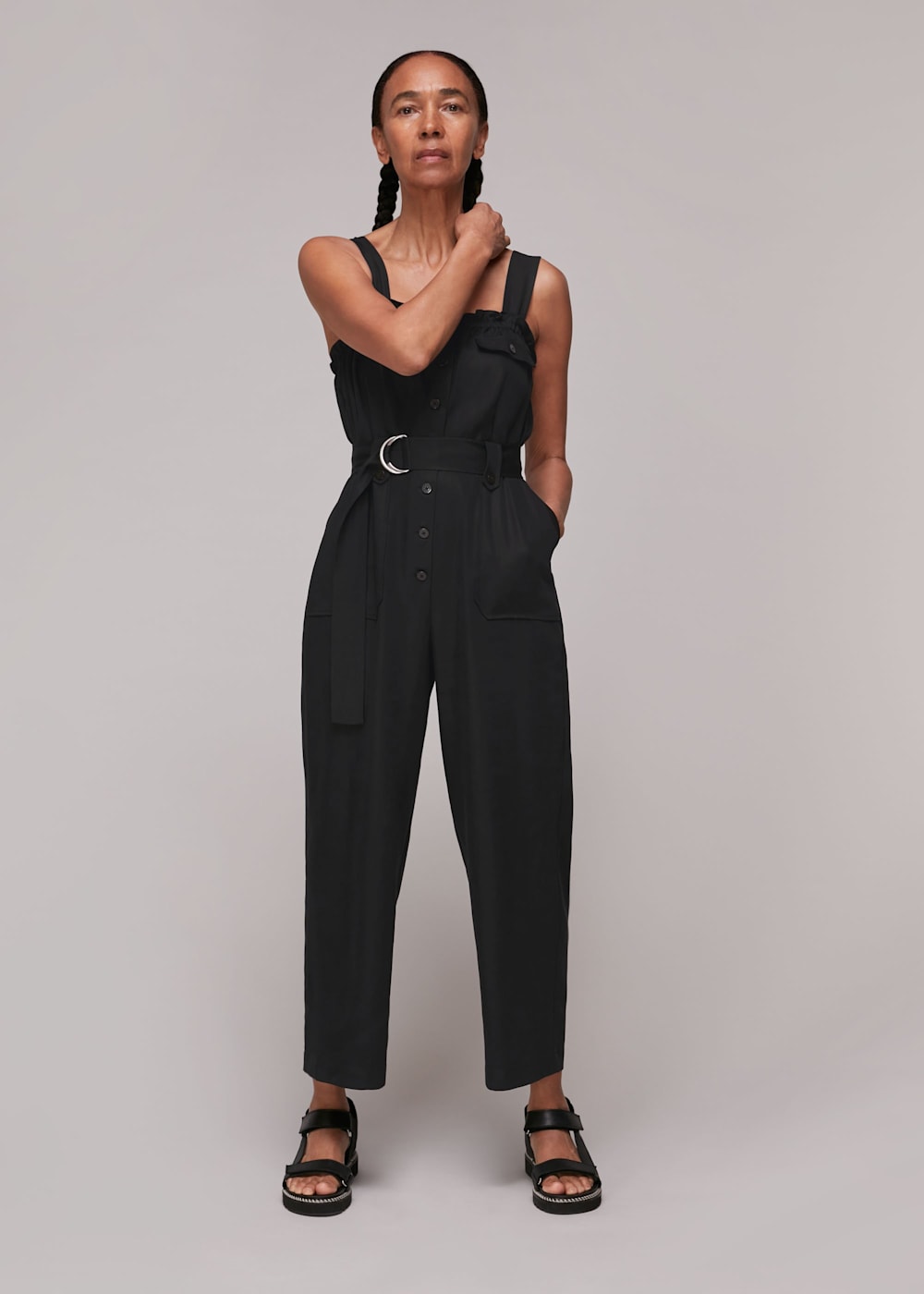 Whistles utility crepe jumpsuit online