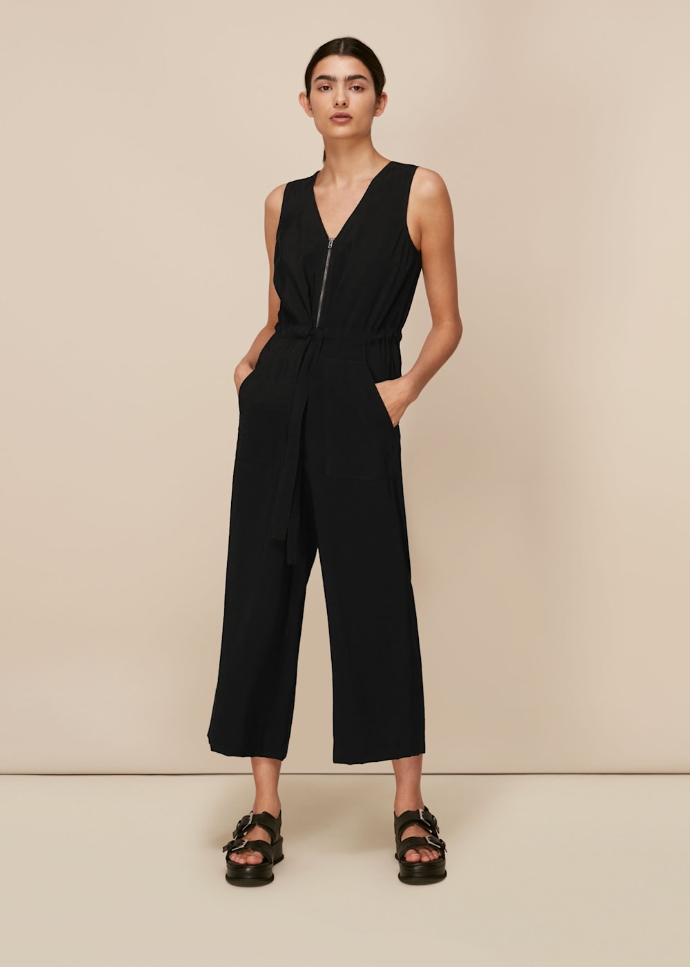 Black casual jumpsuit uk cheap