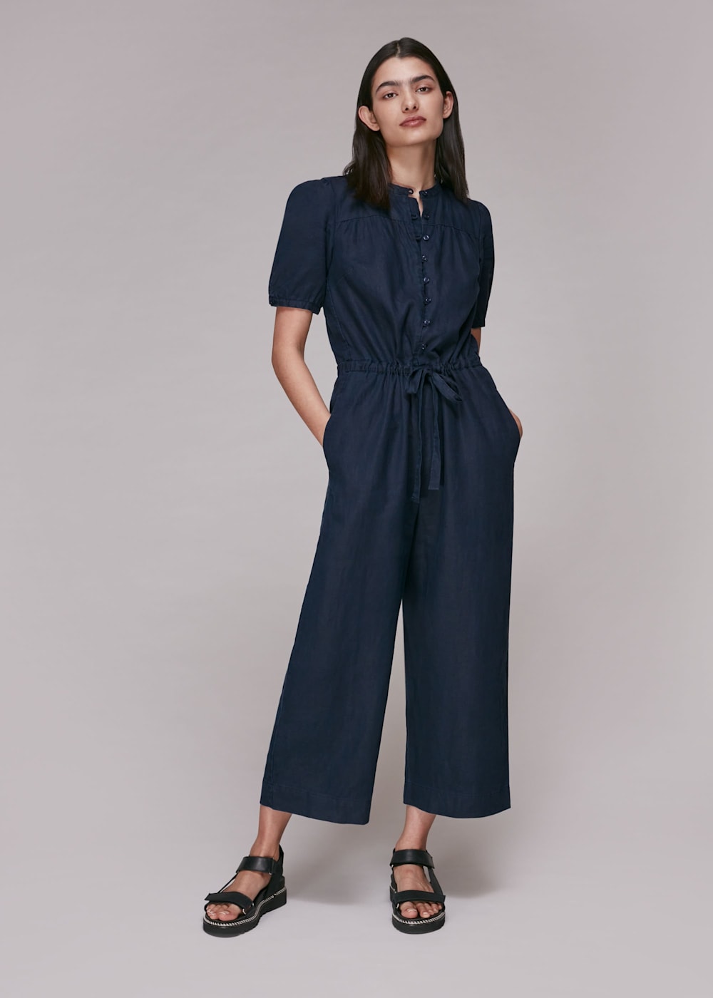 Front button jumpsuit store