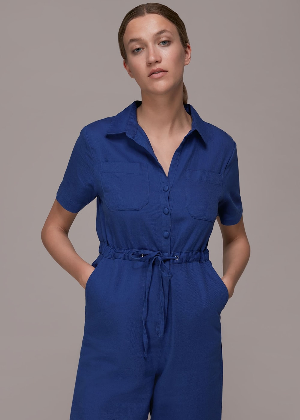 Tie detail jumpsuit new arrivals