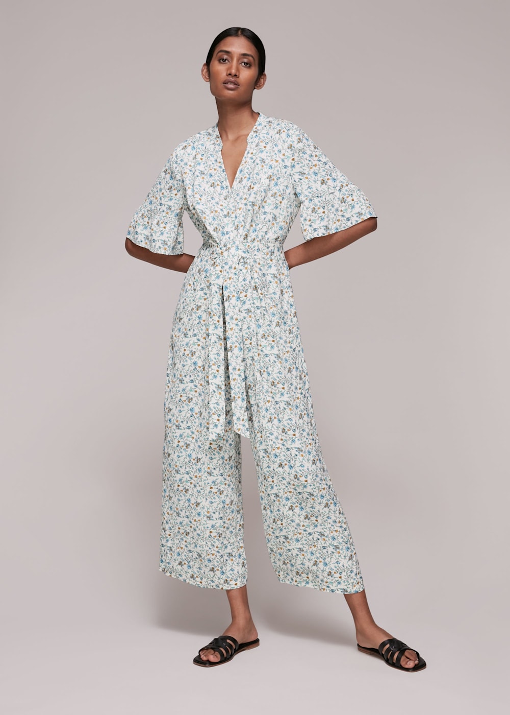 Multicolour Freya Summer Floral Jumpsuit