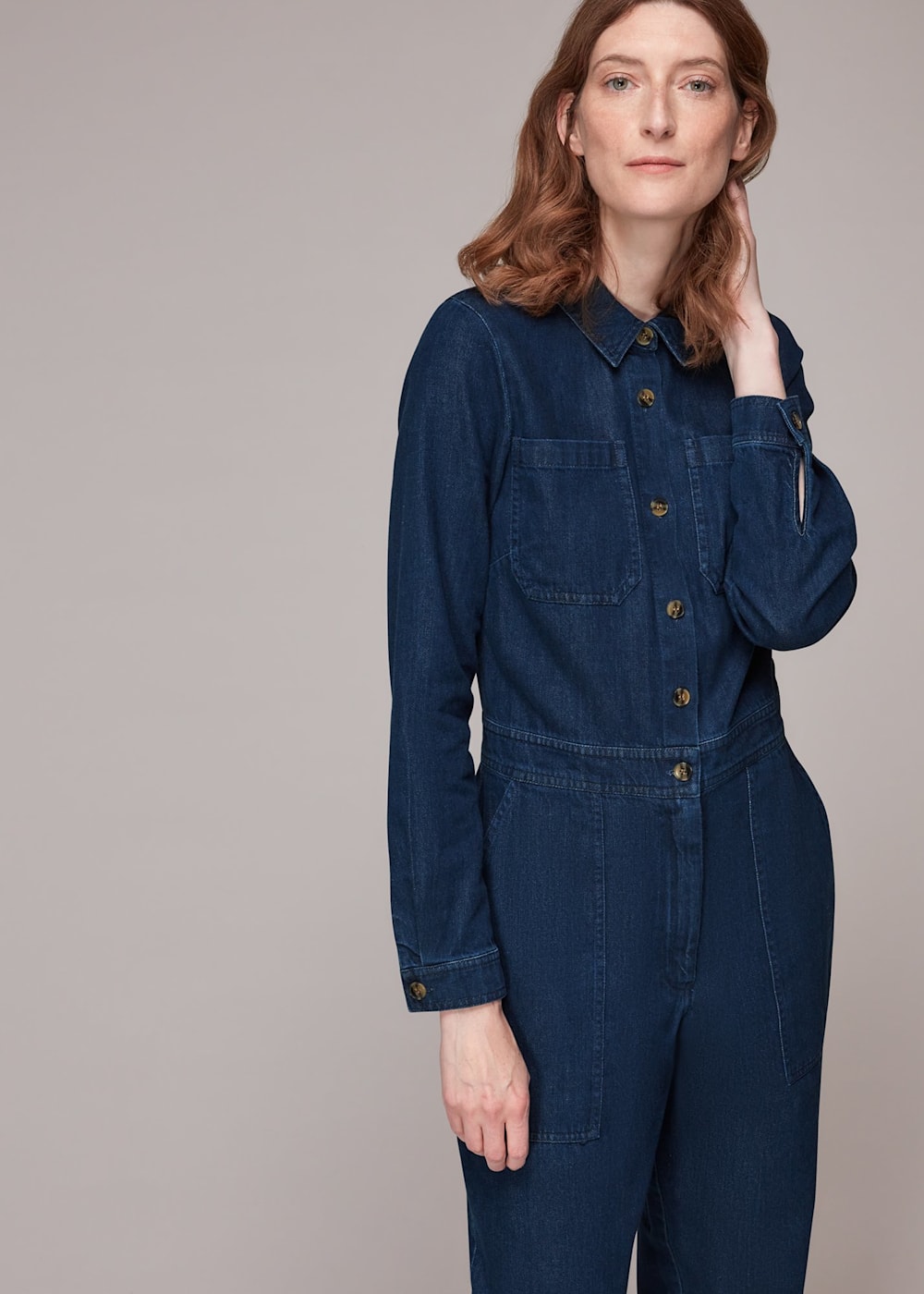 Gabby Long Sleeve Zip Up Jumpsuit Gabby Long Sleeve Zip Up Jumpsuit