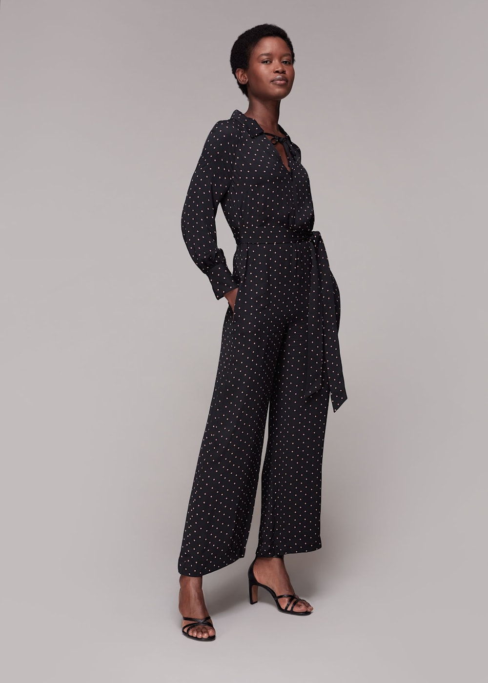 Multicolour Abby Star Print Jumpsuit WHISTLES Whistles UK