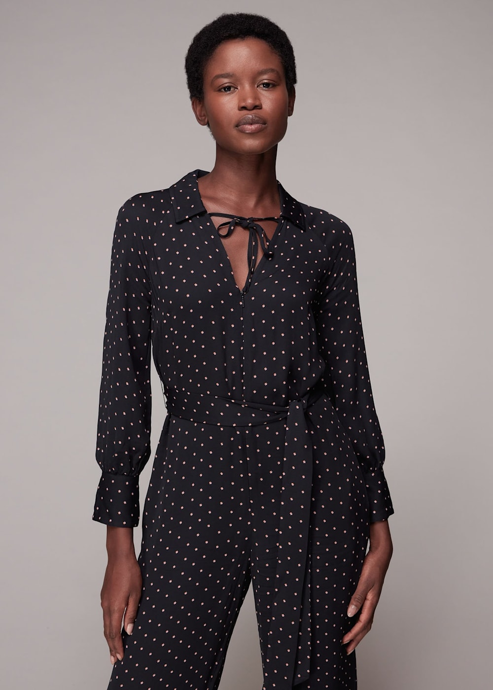 Star print jumpsuit cheap