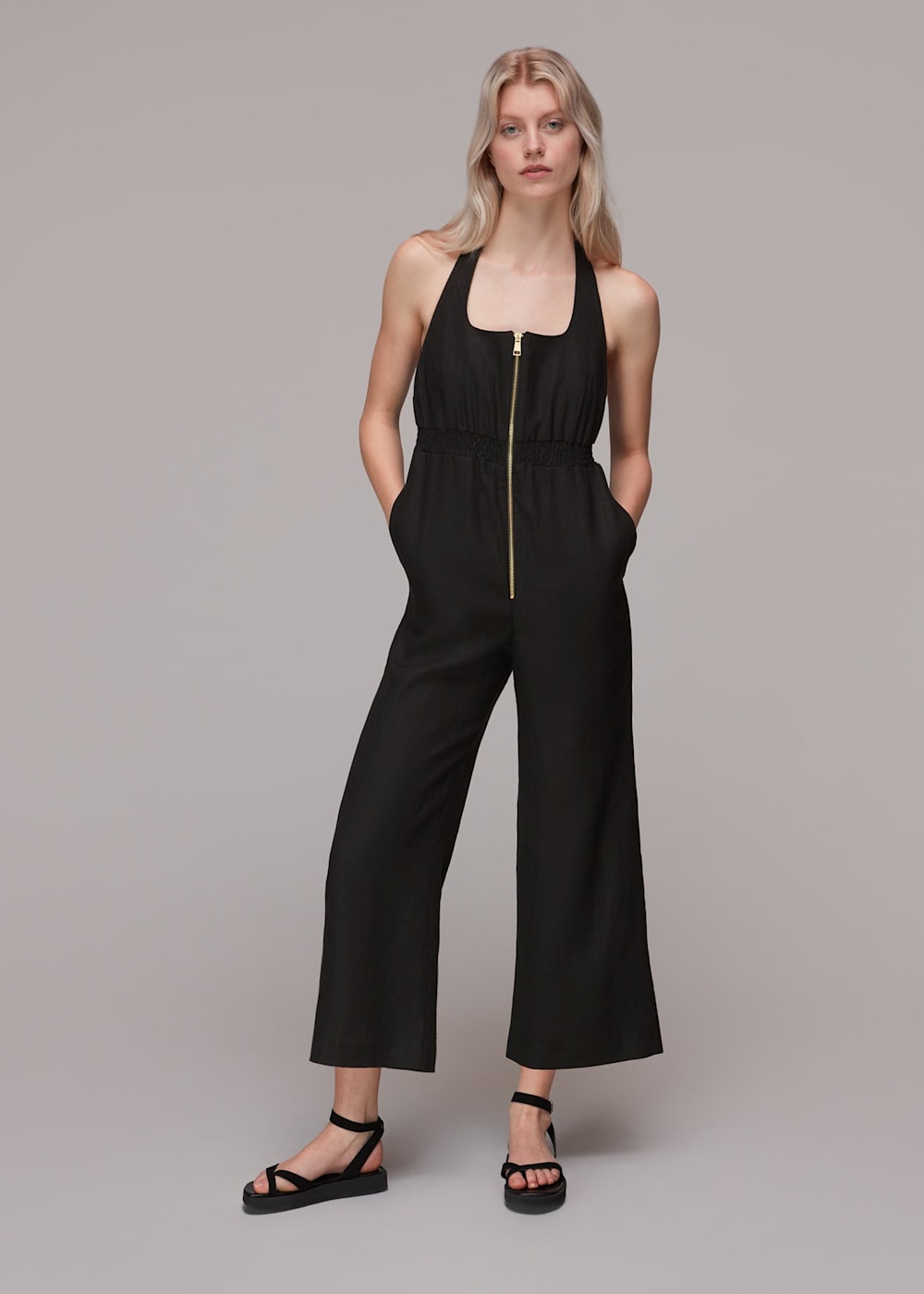 Whistles linen jumpsuit online