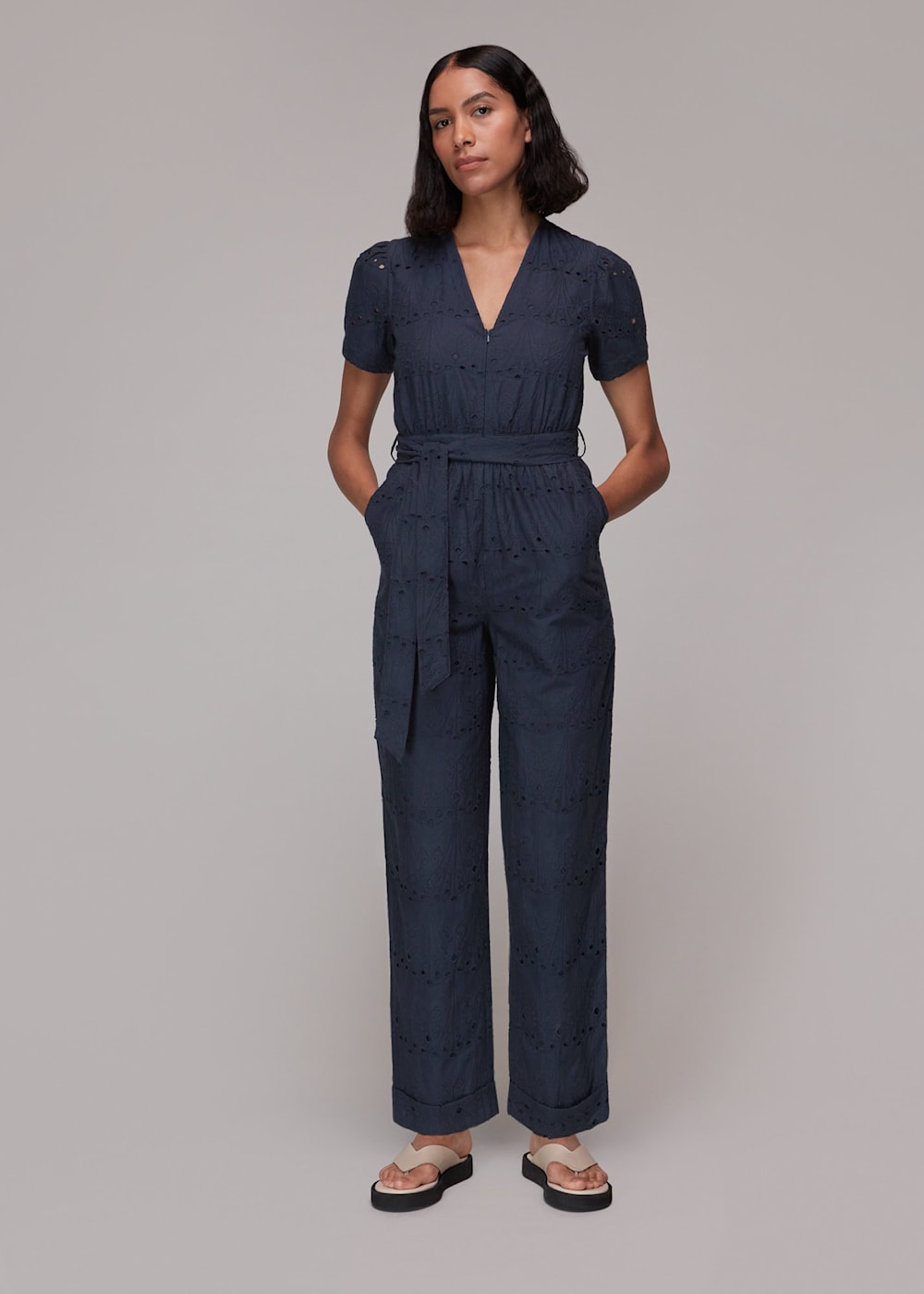 Next broderie jumpsuit cheap