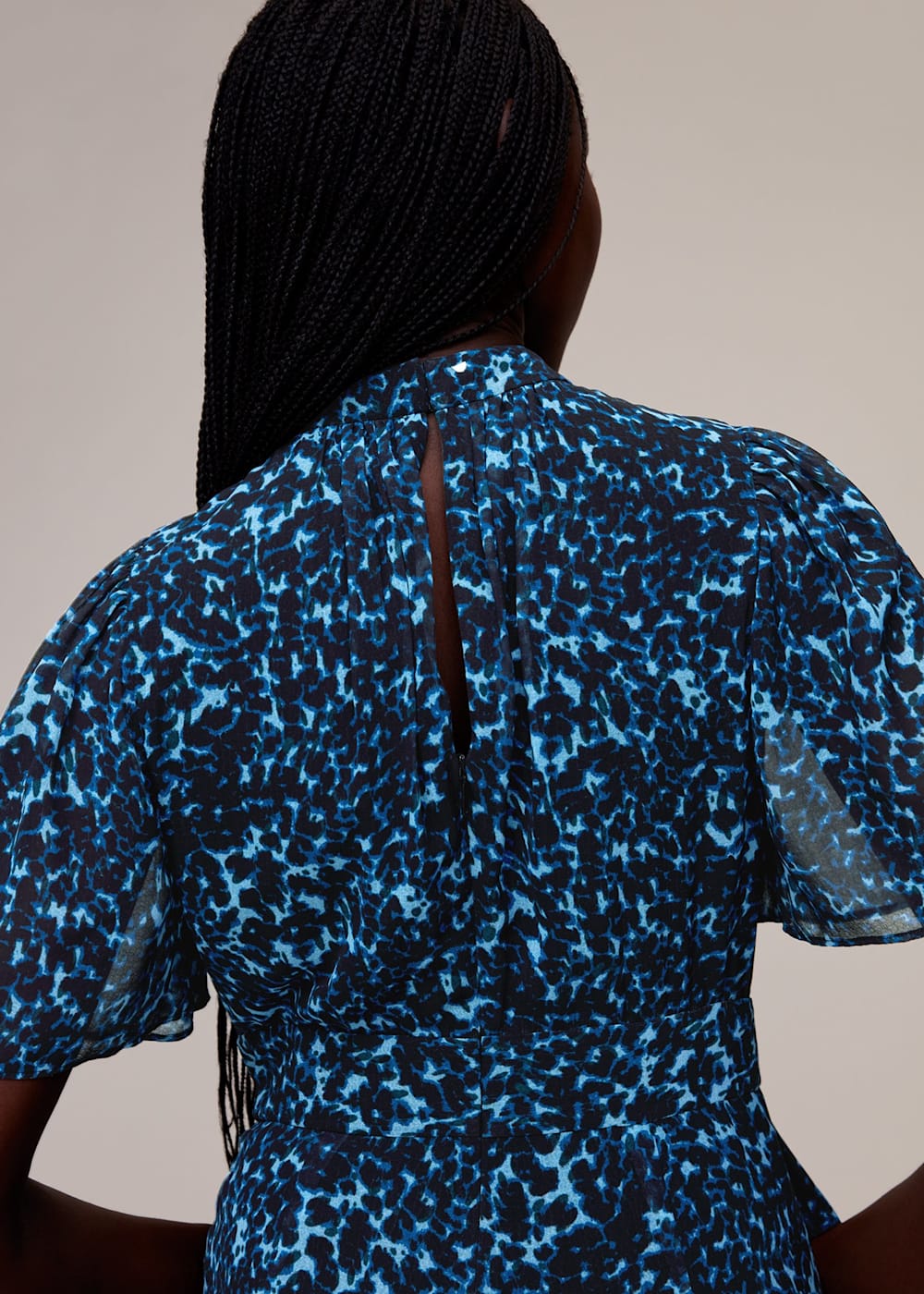 Whistles brushed leopard dress hot sale