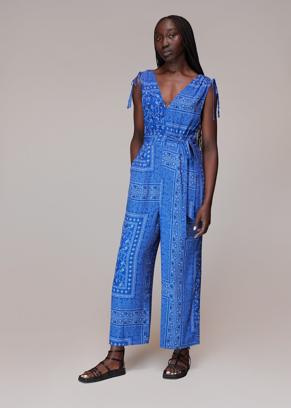 Bandana print jumpsuit deals