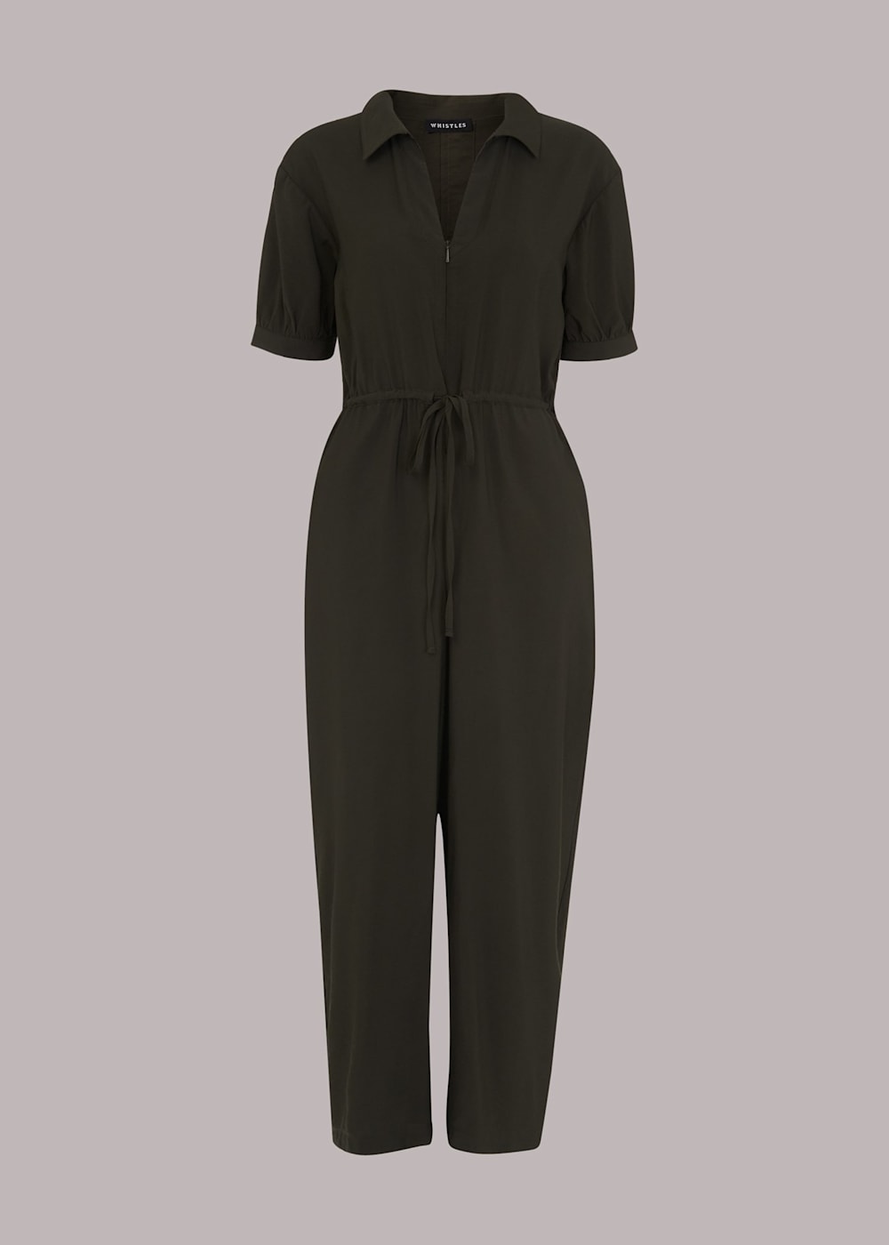 Khaki Jenny Jumpsuit WHISTLES Whistles ROW