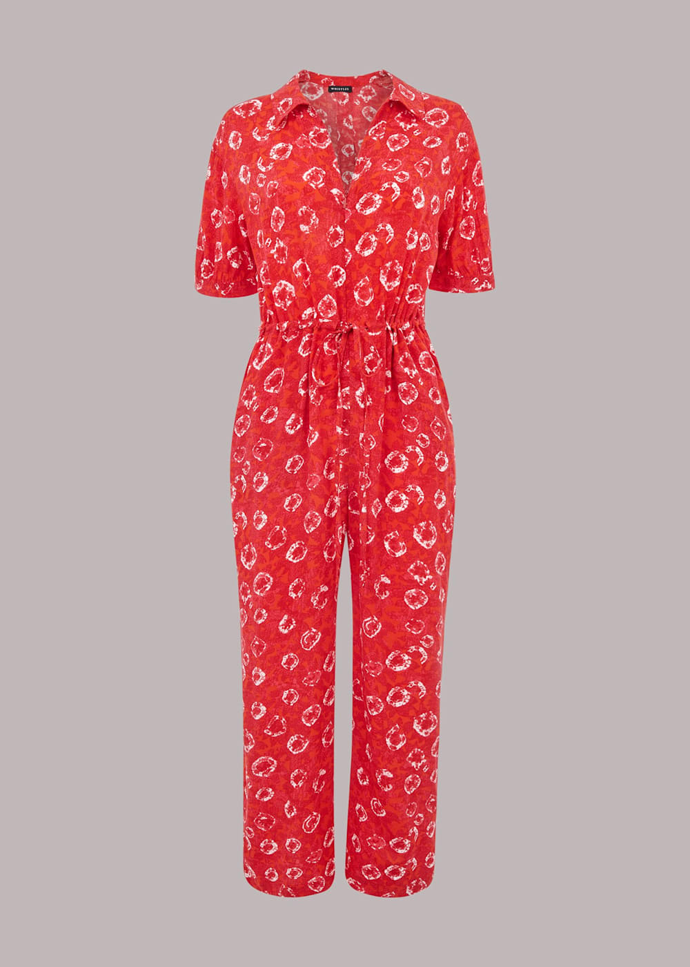Multicolour Jenny Tie Dye Floral Jumpsuit WHISTLES Whistles UK