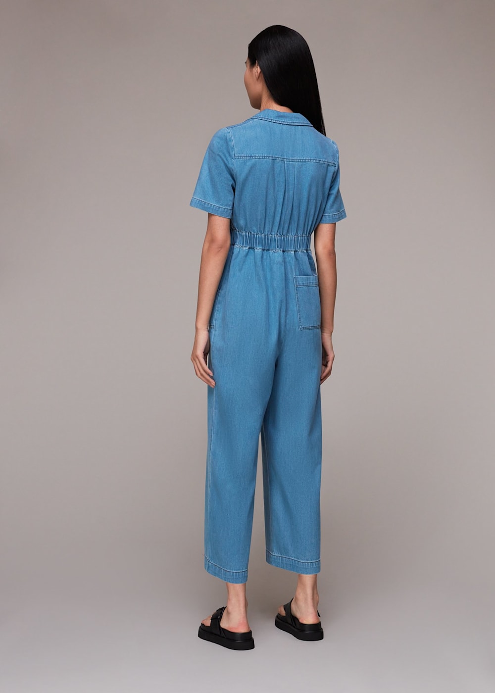 Whistles denim jumpsuit on sale