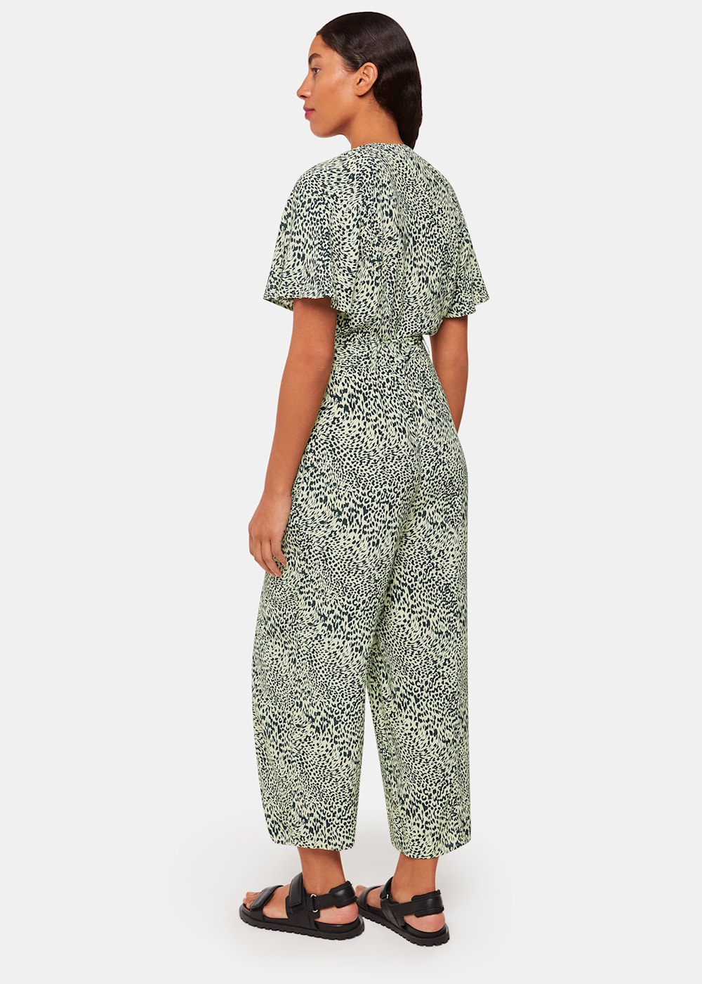 Whistles leopard jumpsuit hotsell