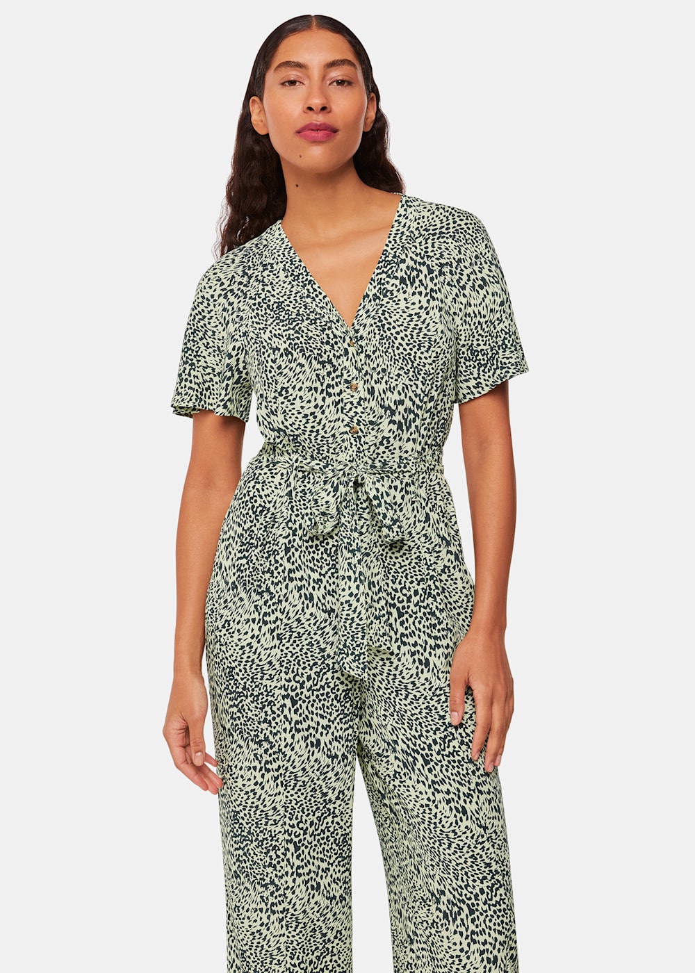 Yellow leopard jumpsuit hot sale