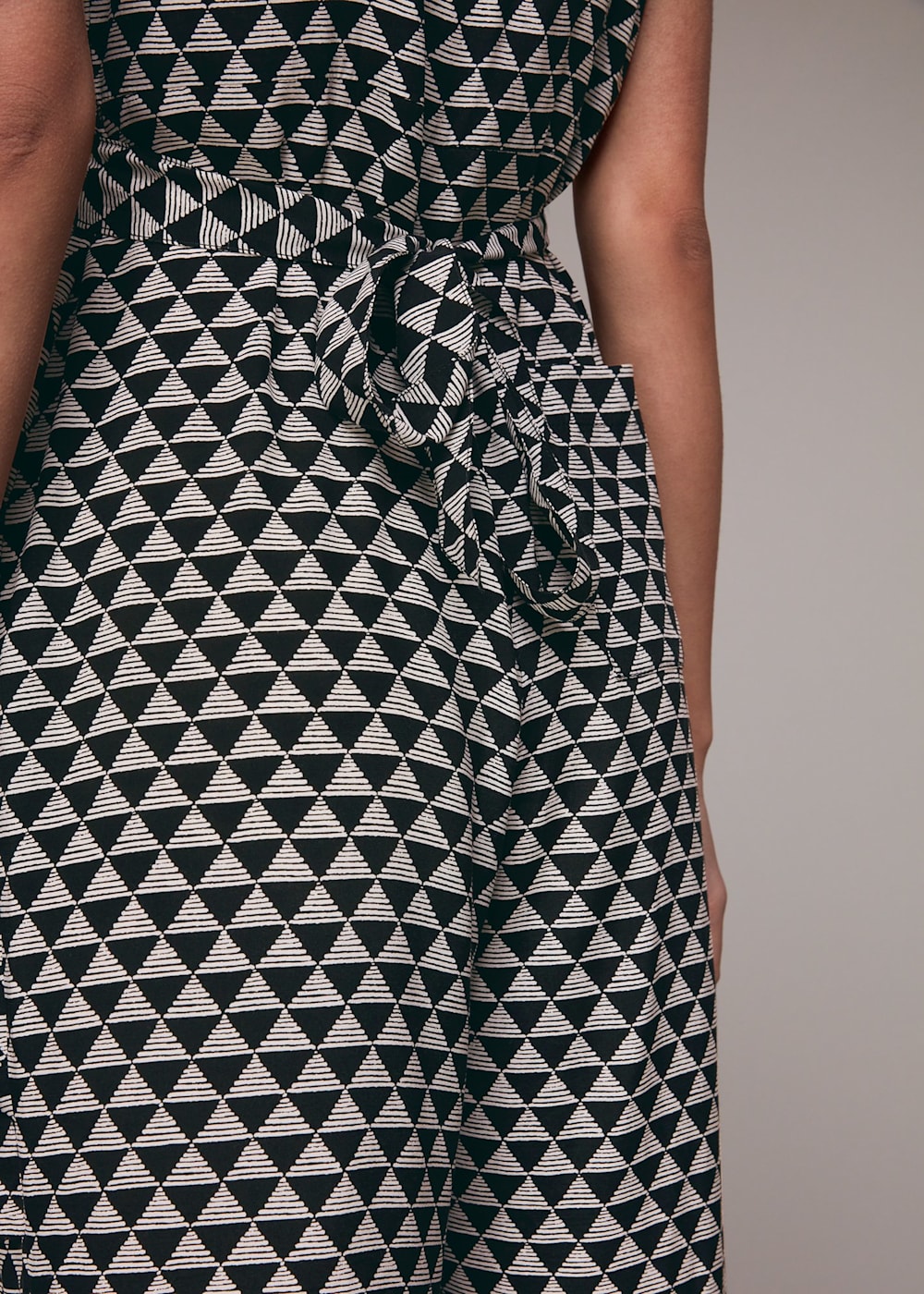 Whistles triangle print dress online