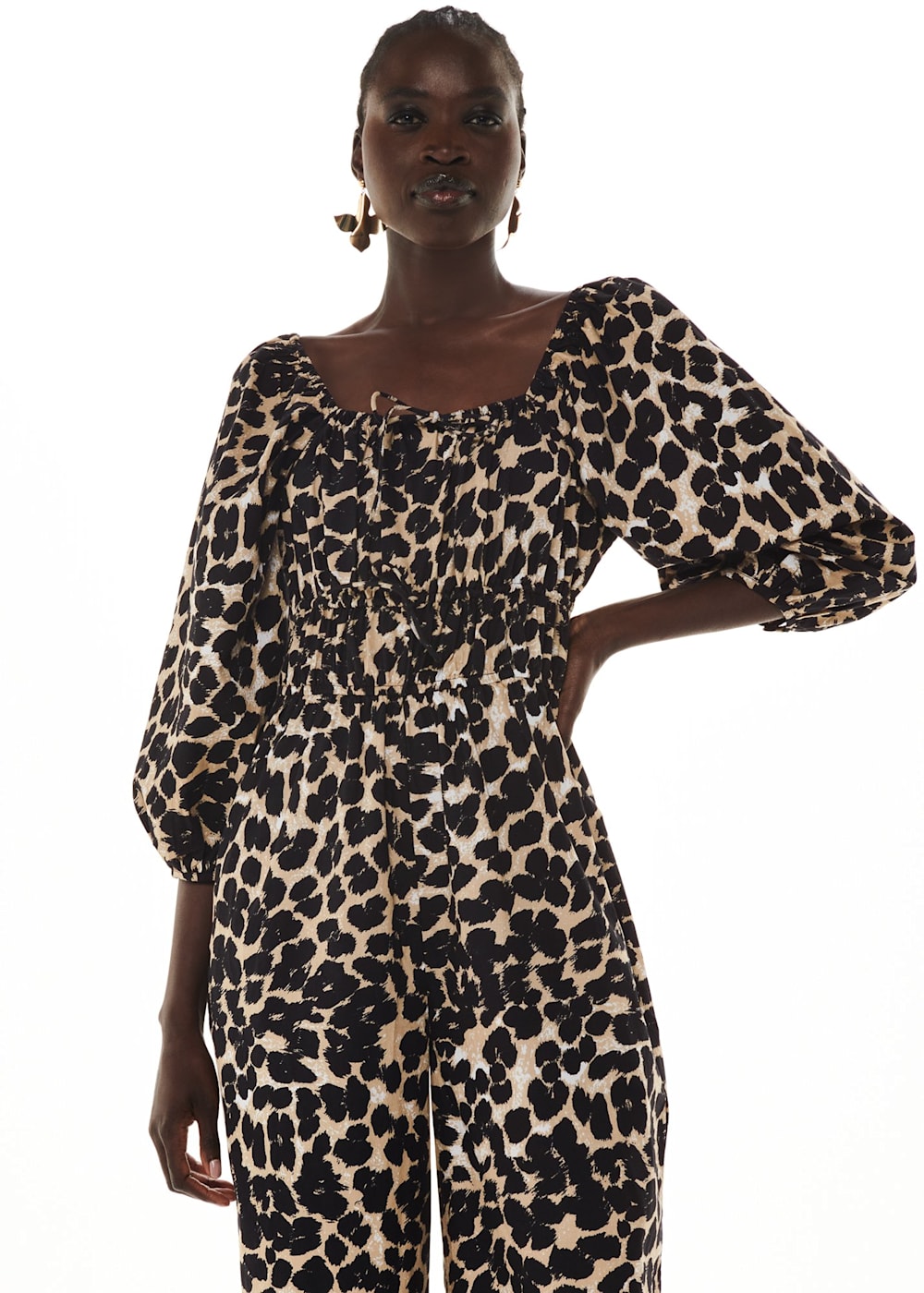 Leopard Print Leopard Spot Jumpsuit WHISTLES Whistles UK