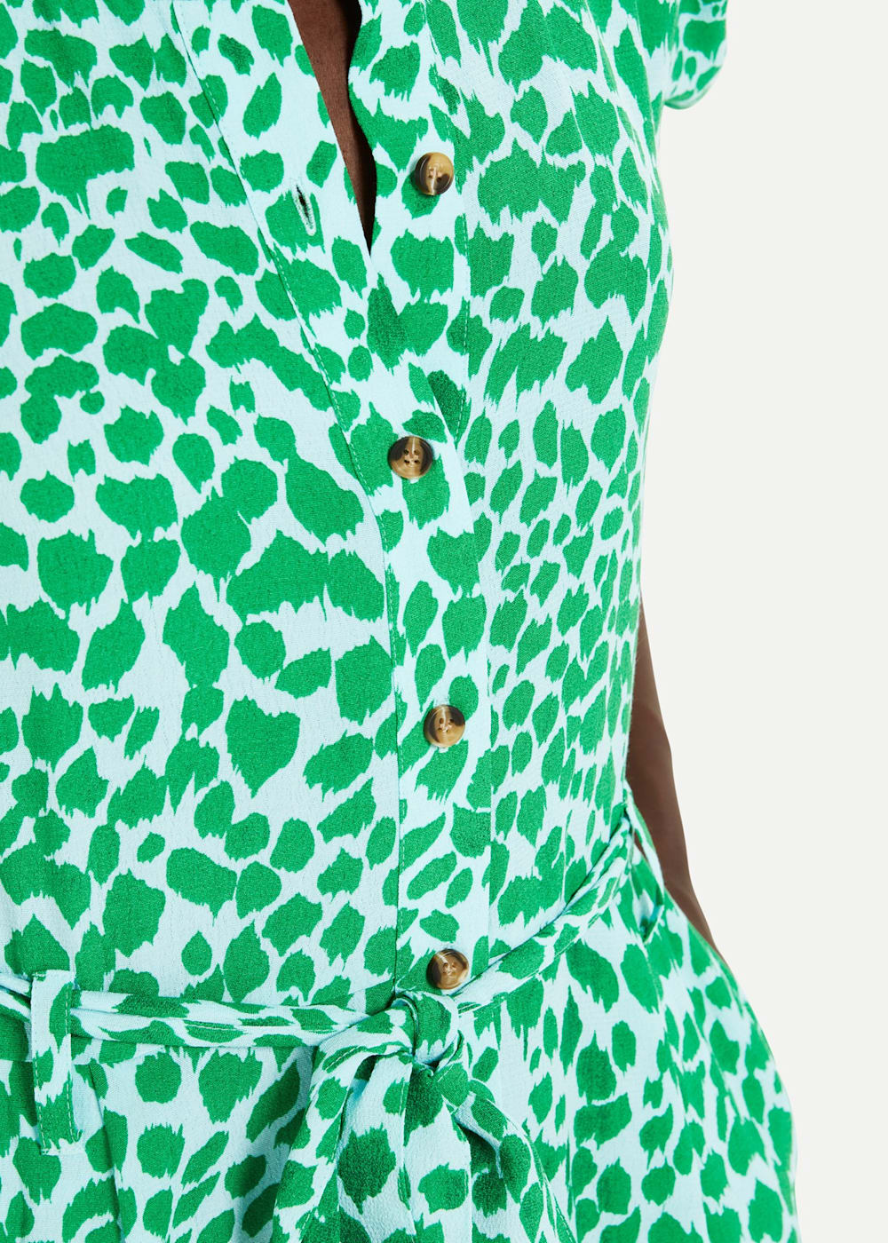 Petite leopard print jumpsuit top