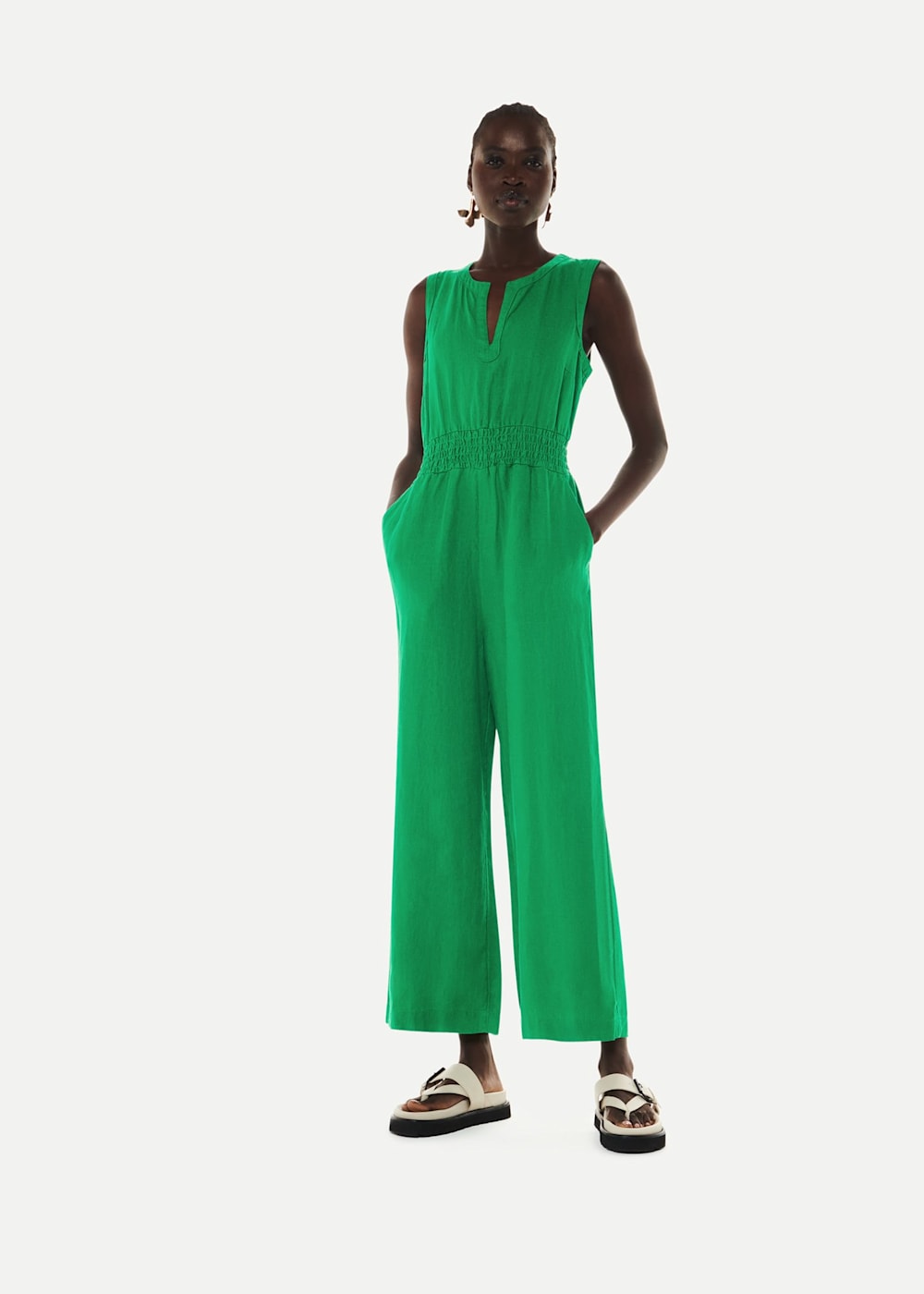 Whistles linen jumpsuit deals