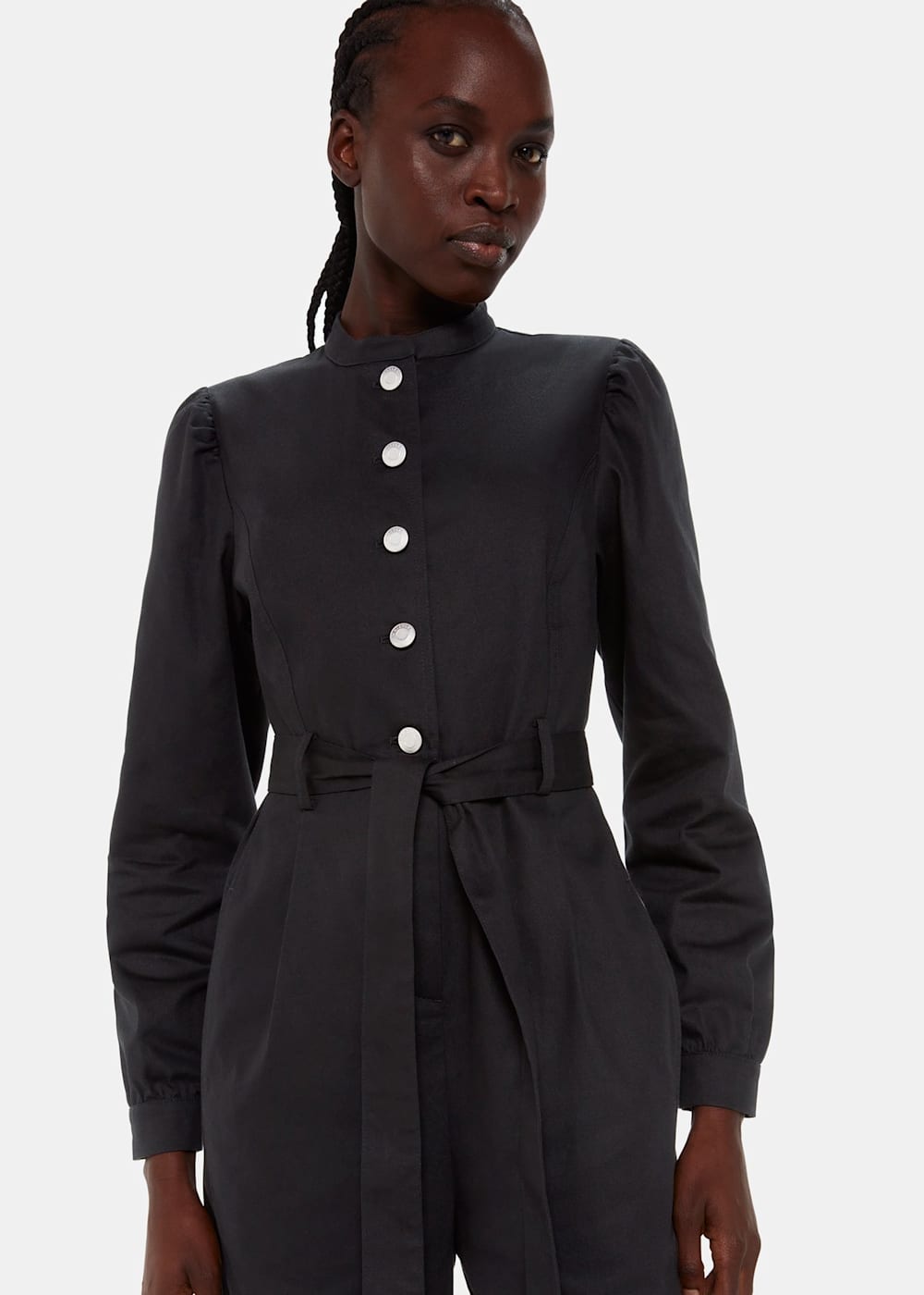 Trench coat jumpsuit clearance