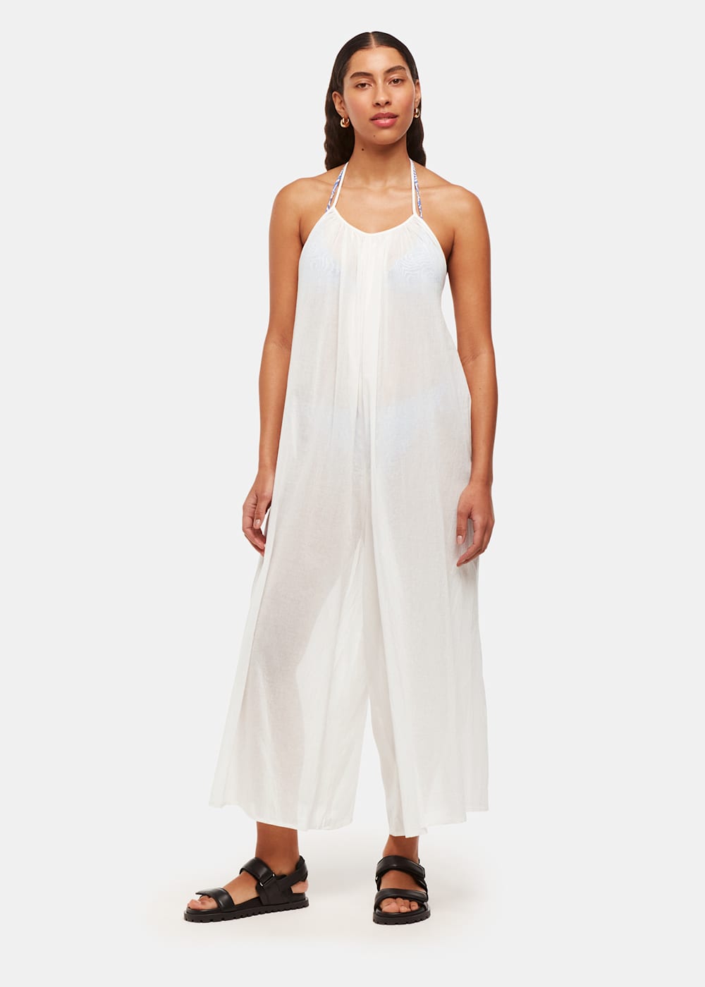Whistles white jumpsuit shop