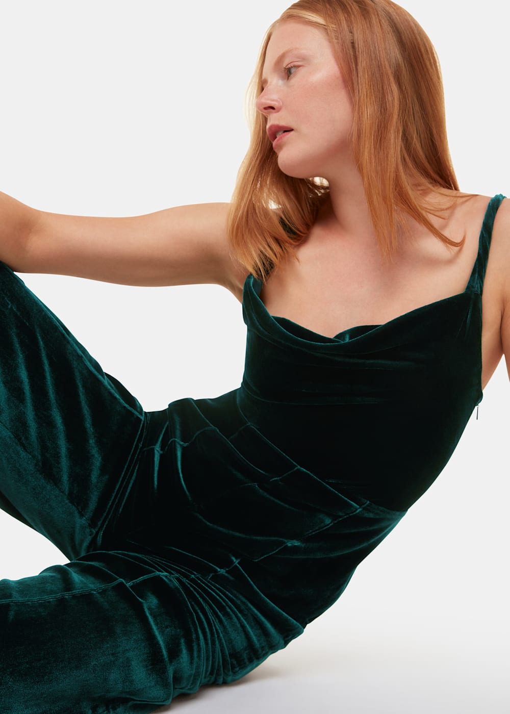 Whistles velvet jumpsuit hot sale