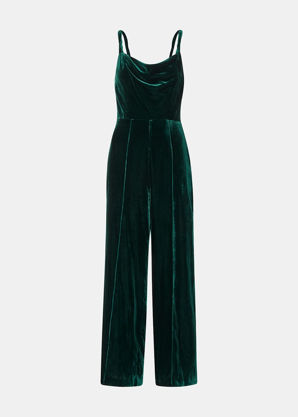 Whistles green velvet jumpsuit shop