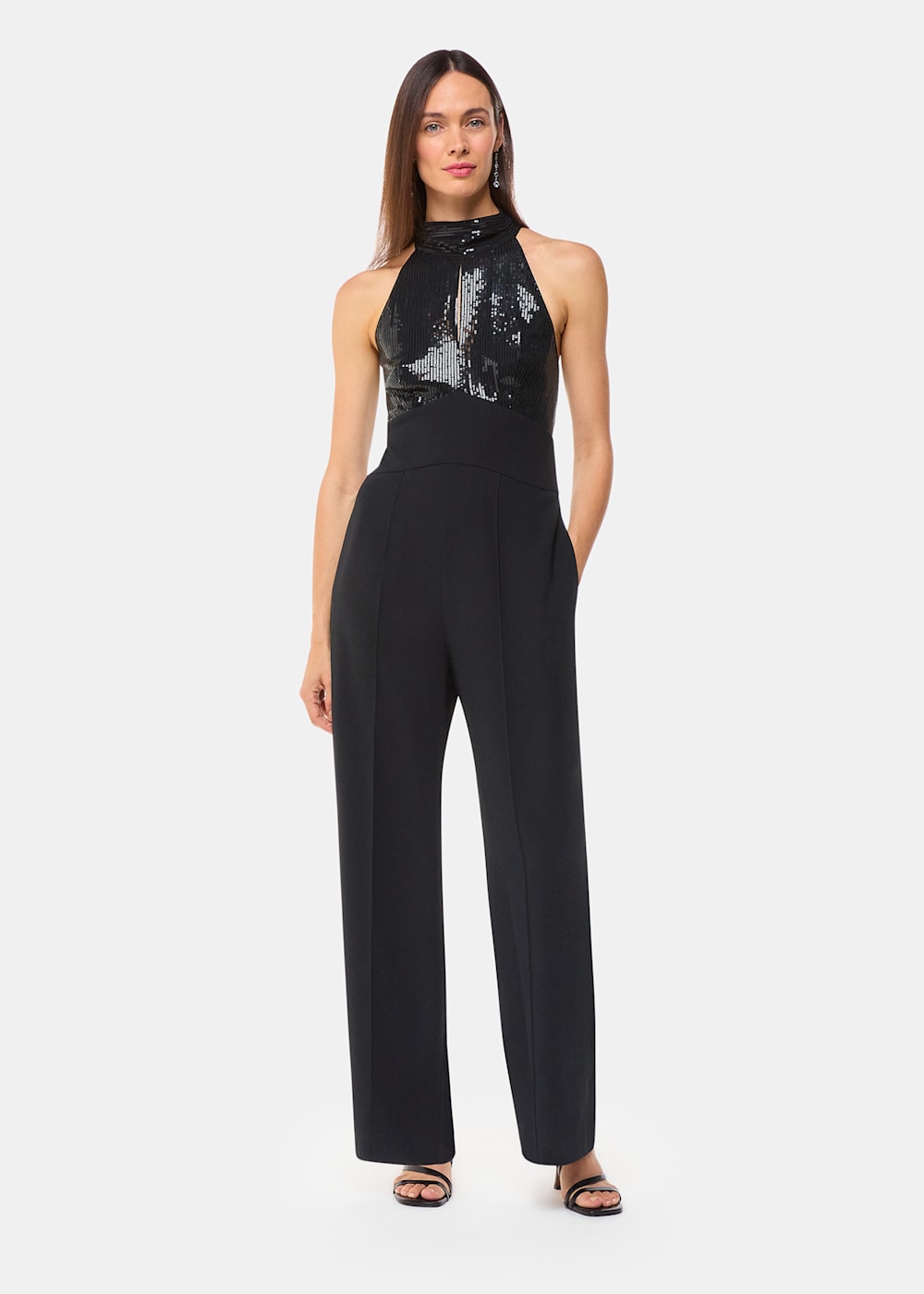 Sequin bodice jumpsuit cheap