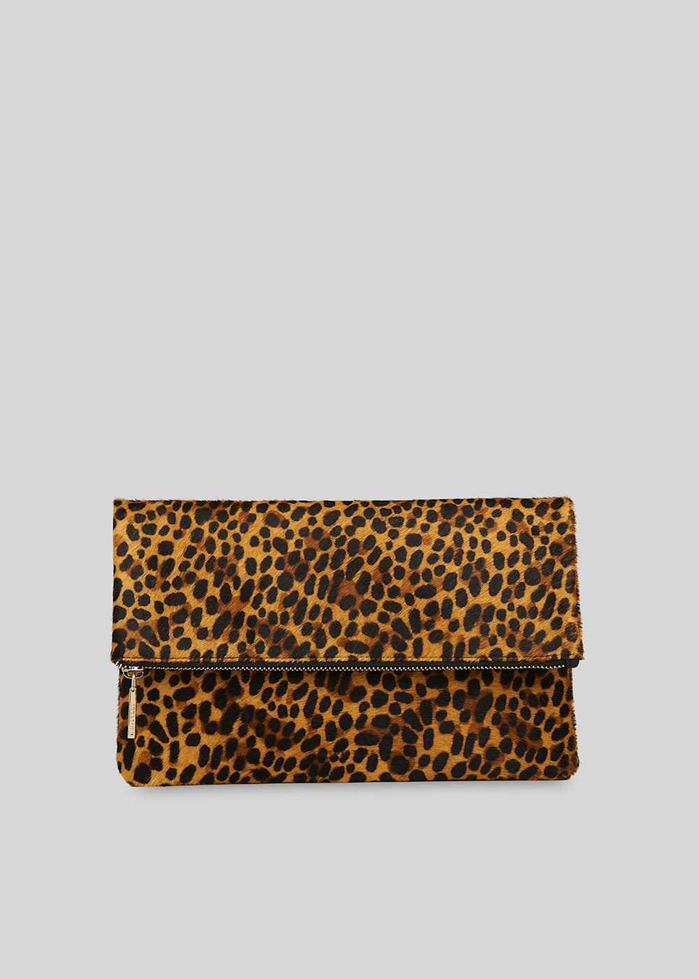 Leopard print foldover clutch cheap