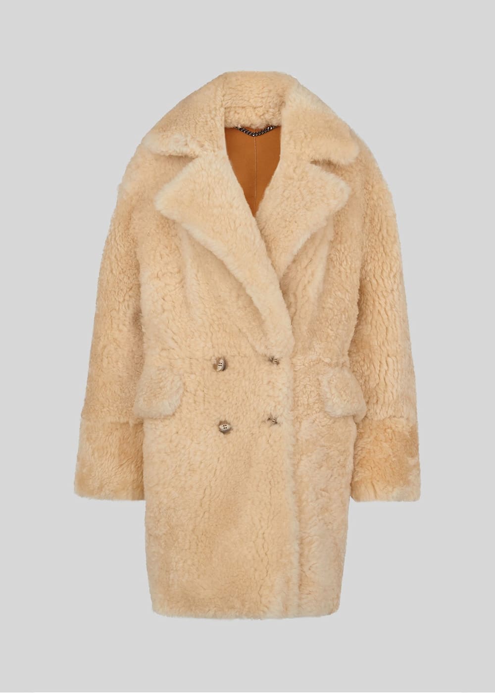 Ivory Borg Sheepskin Coat