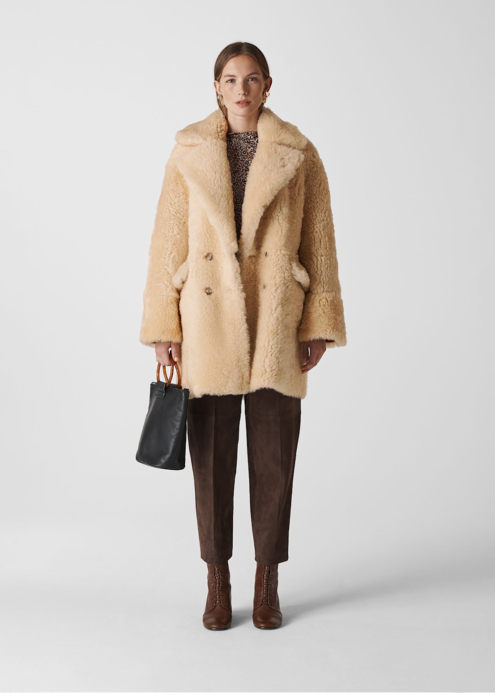 Whistles sheepskin coat online