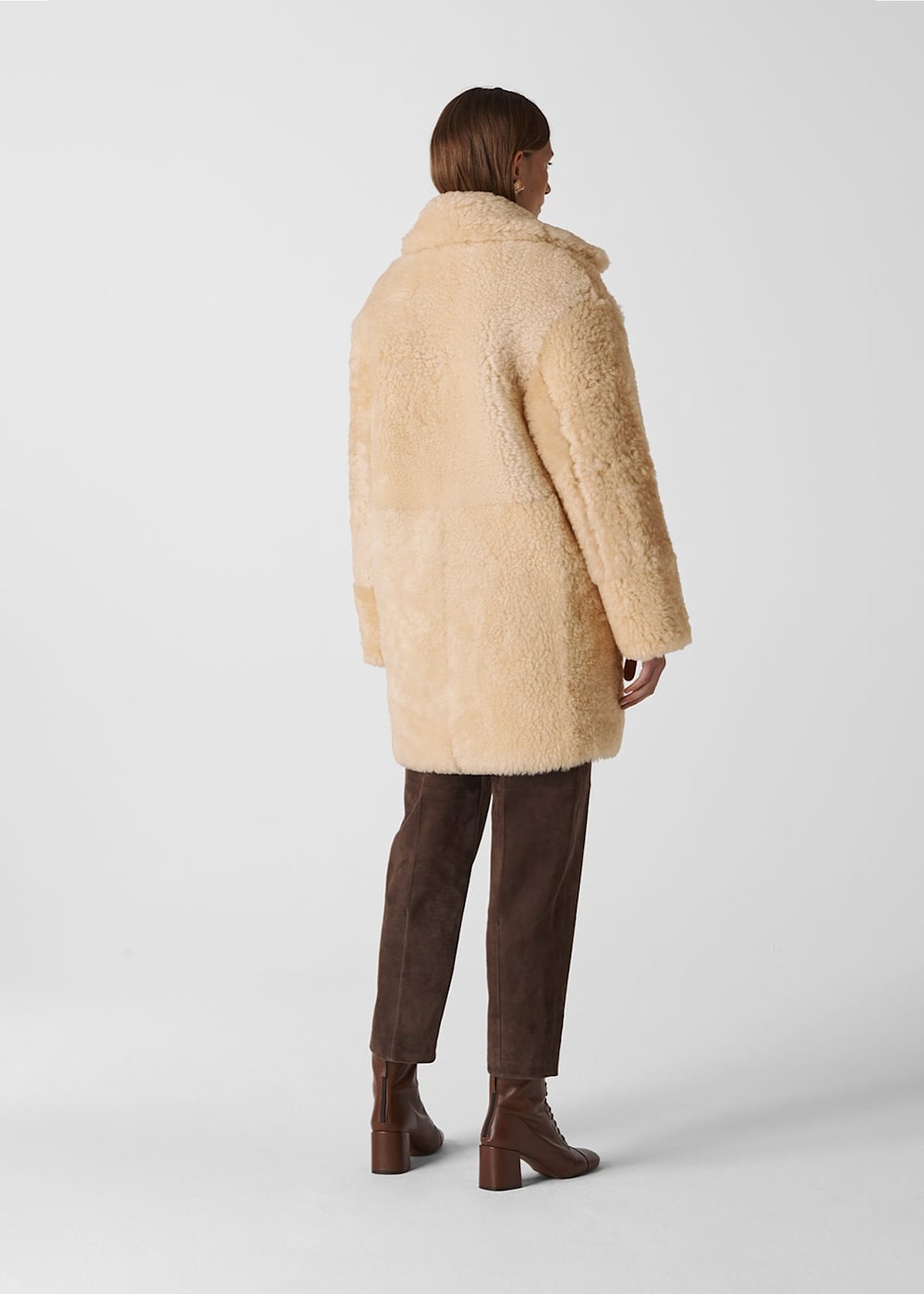 Ivory Borg Sheepskin Coat