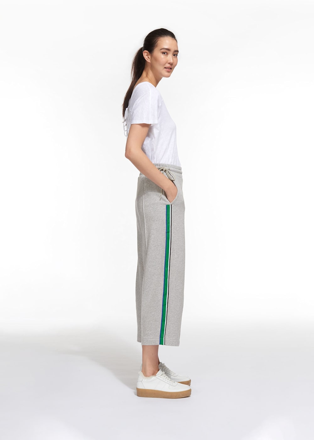 Side stripe sweatpants clearance