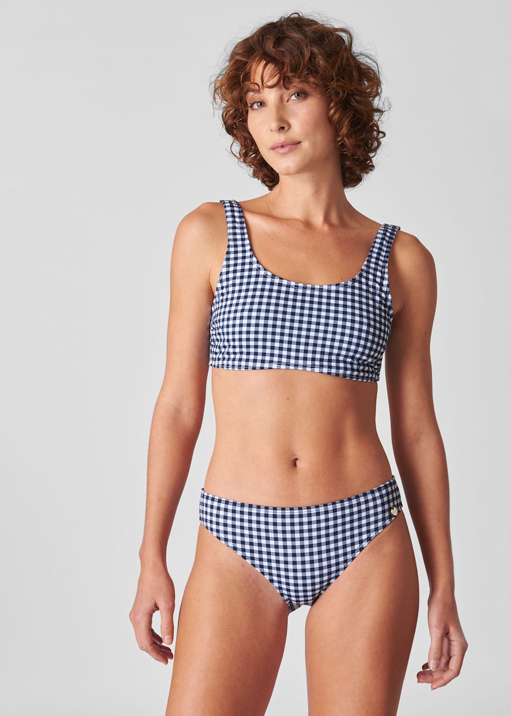 Checkered bathing suit top cheap