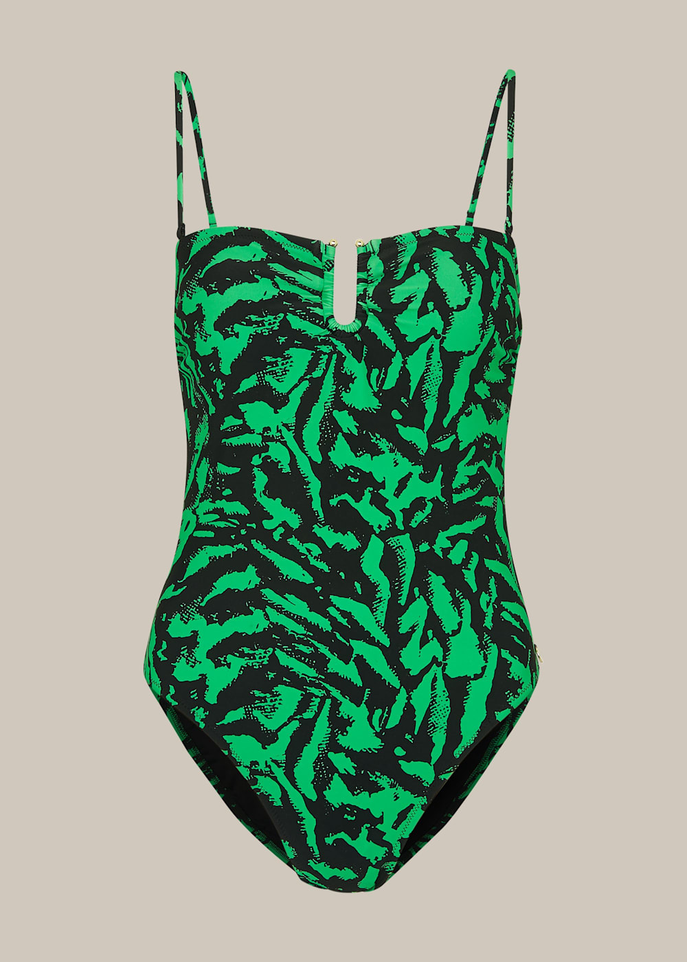 Green leopard print swimsuit hotsell