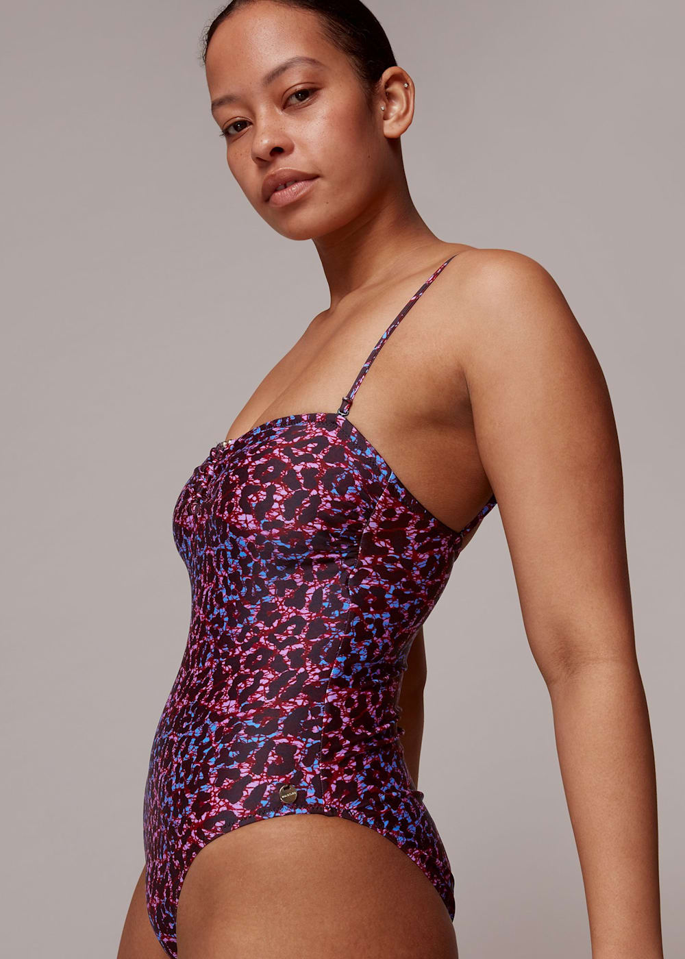 Pink leopard print swimsuit outlet