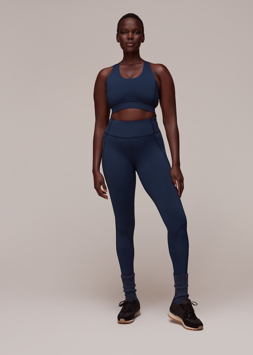 Navy sports leggings online