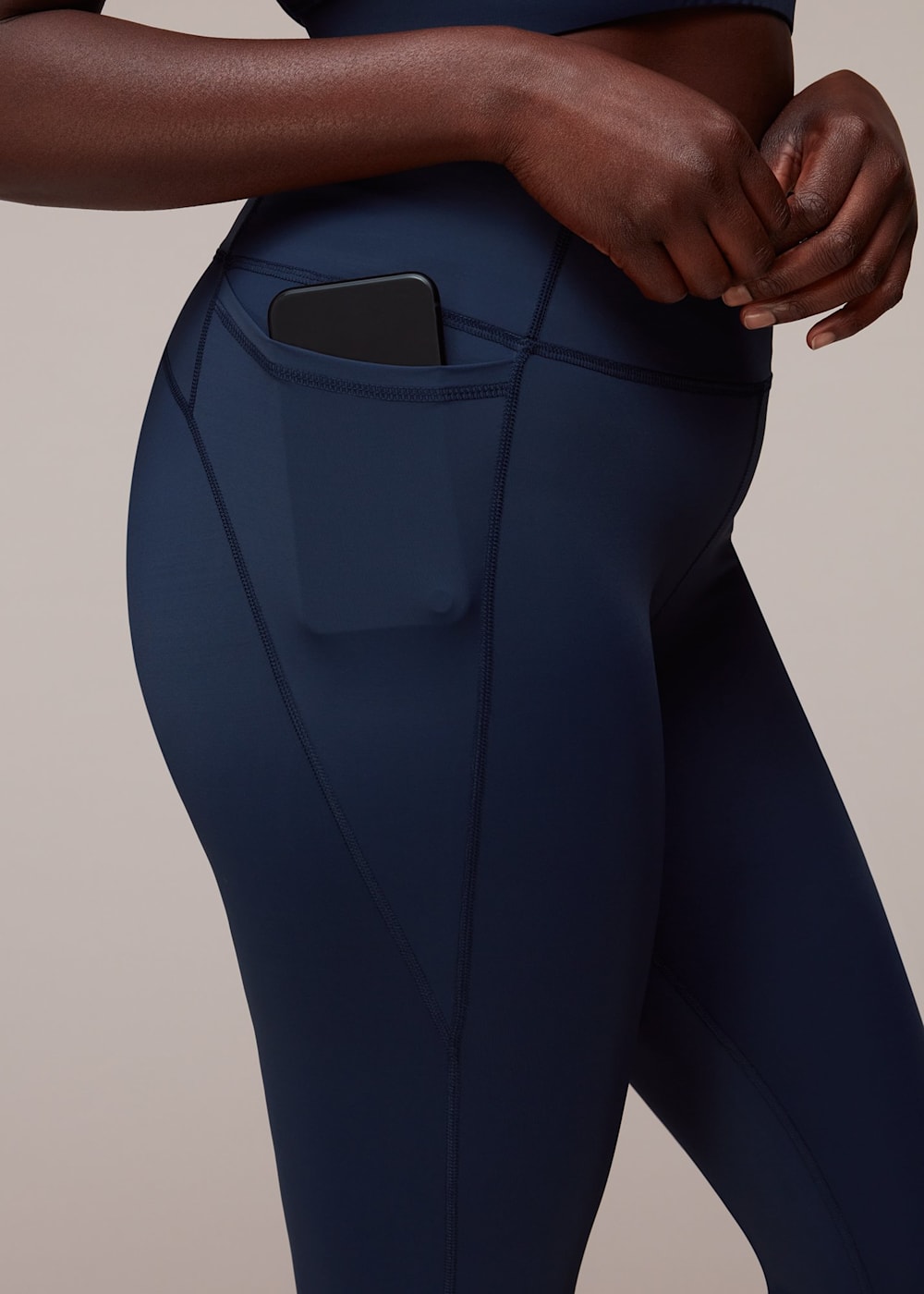 Navy sports tights hot sale