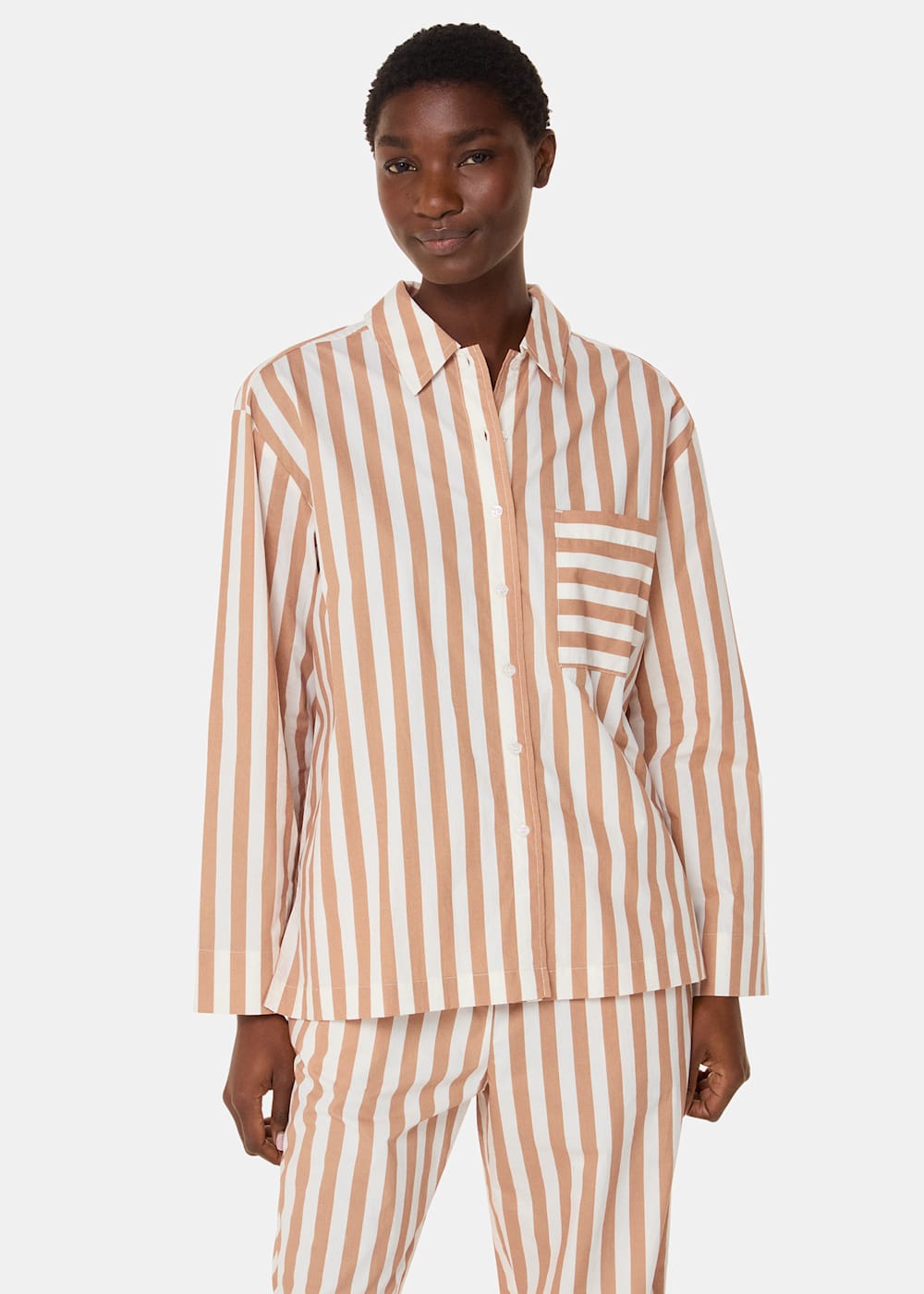 Cotton button up pajamas sale