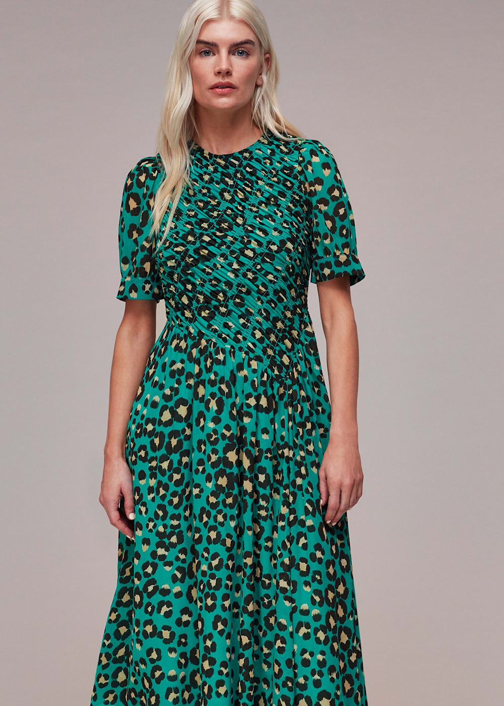 Leopard dress green cheap