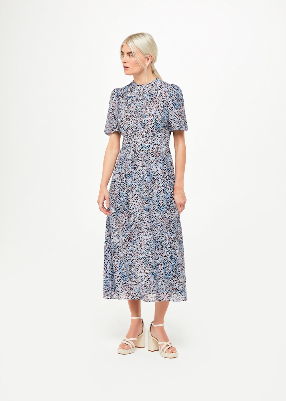Whistles blue spot dress hotsell