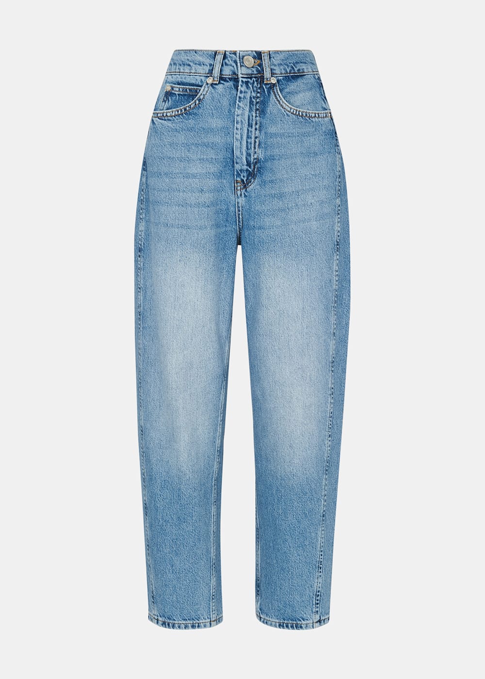 Light Wash Authentic Barrel Leg Jean | WHISTLES | Whistles US | Light Wash Authentic Barrel Leg Jean | WHISTLES | Whistles US |