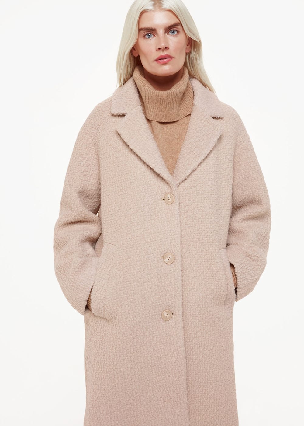 Petite boucle coat sales