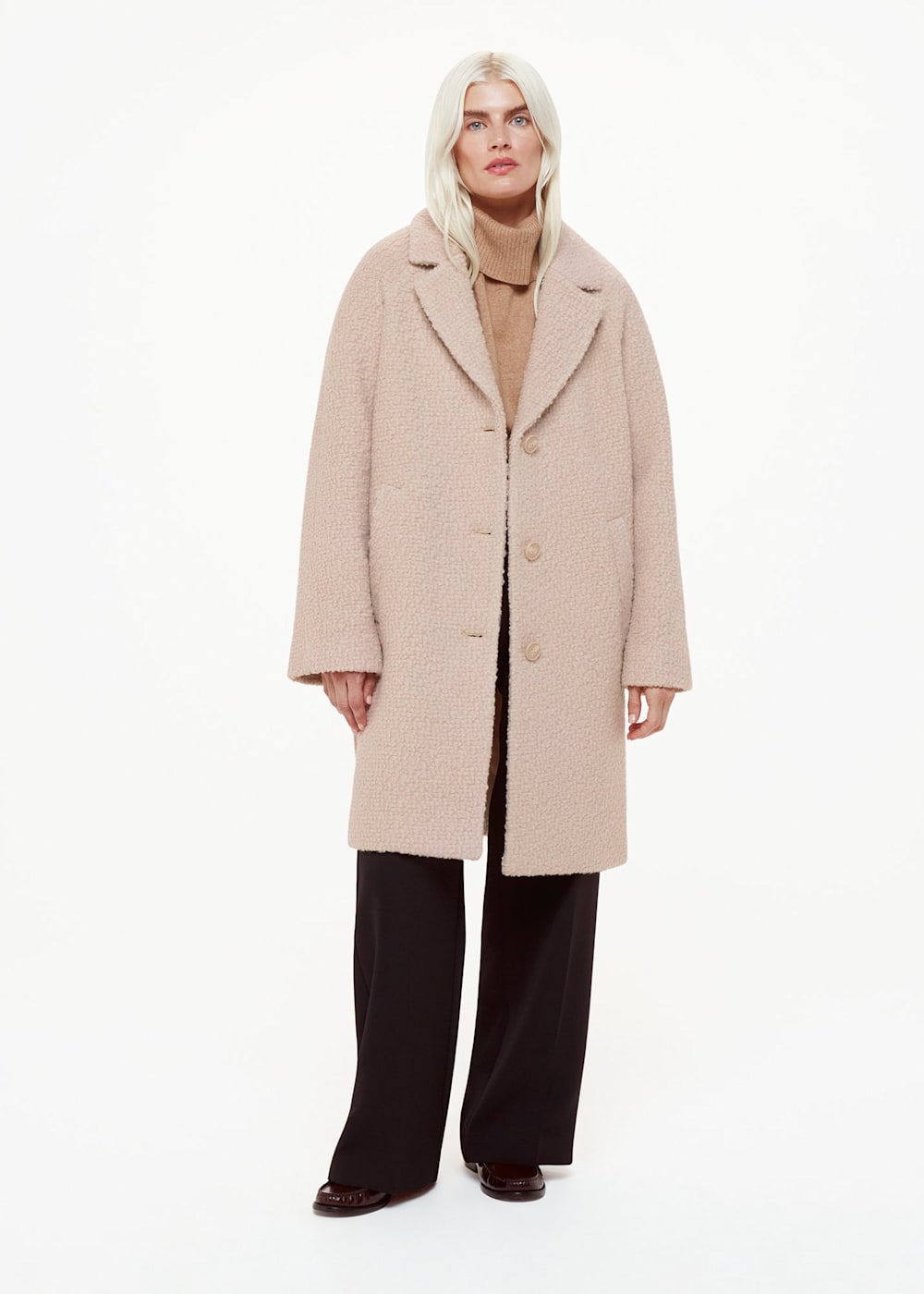 Boucle coat petite on sale